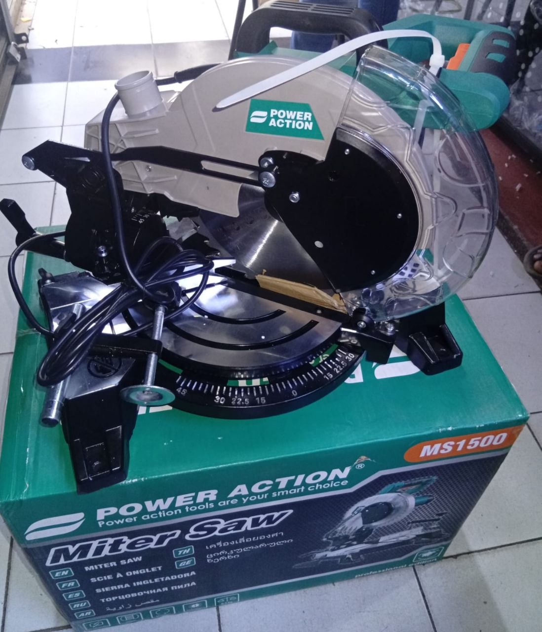 03a4f01f-7272-44ca-ad0a-c275e637c2ca Power Action Miter Saw MS1500 1500W - Image 1