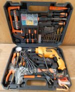 Dera Professional 117-Piece Tool Set with 750W Impact Drill,