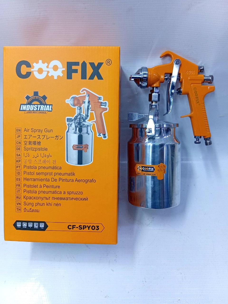 63c01357-17ef-418a-8846-5781f19f5e14 Coofix CF-SPY03 Industrial Air Spray Gun - Image 1