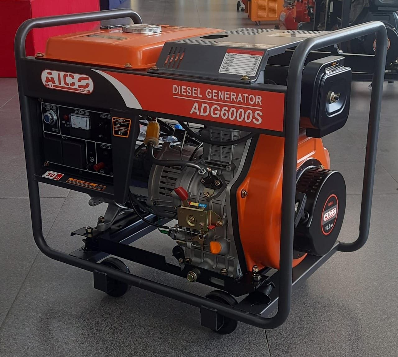bafd07b0-1093-4650-bb9f-a8d33bb3f890 Aico Japan Diesel Generator Air-Cooled Rated output 7.5kva - Image 1