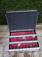 35-piece tungsten carbide woodworking router bit set 8mm