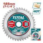 Total TAC231415 TCT saw blade 185mm(7-1/4") 40T - Image 2