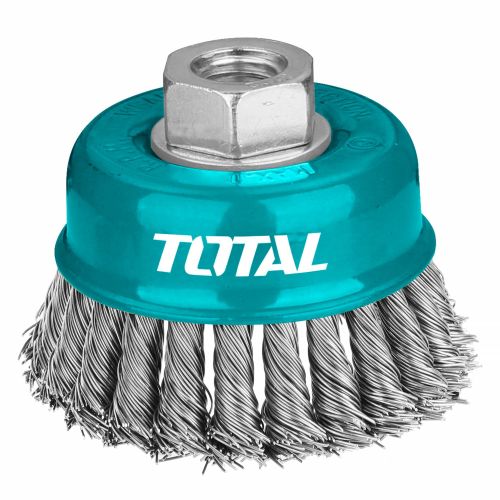 1 (8) Total TAC32041 Wire cup brush 100mm, 4" - Image 1