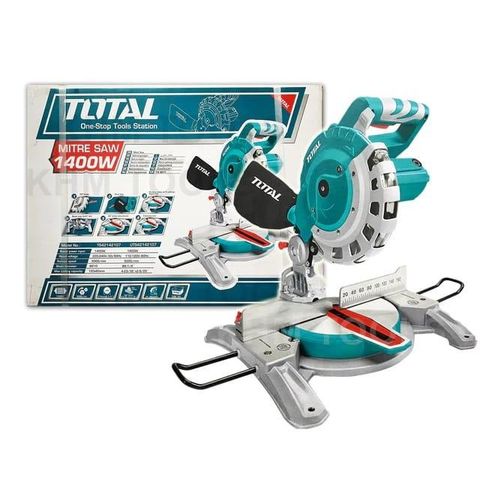 2 (2) Total TS42142107 Mitre saw 1400W - Image 1