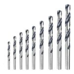 Total TACSD0095 9PCS HSS twist drill bits set