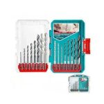 Total TACSDL11608 16 Pcs metal, masonry and wood drill bits set