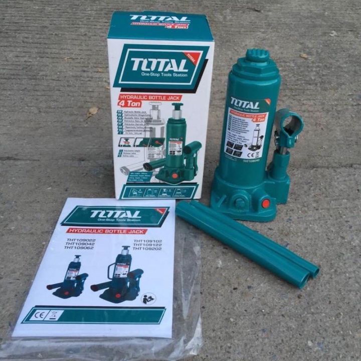 906d3b1a39d16f366242e948b86583a9.jpg_720x720q80 Total THT109042 Hydraulic bottle jack 4Ton With safety valve - Image 1