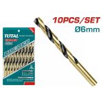 Total TAC100603 HSS drill bit 6mm 10pcs