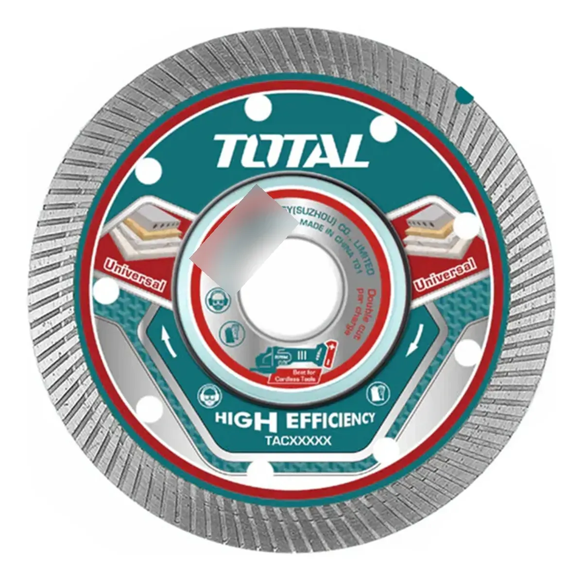 TAC2151151 Total TAC2151151 Ultrathin diamond disc (with flange) Size: 115(4-1/2'')X22.2mm - Image 1