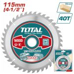 Total TAC231255 TCT saw blade 115mm(4-1/2") 40T - Image 3