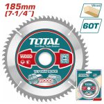 Total TAC231413 TCT saw blade 185mm(7-1/4") 60T - Image 3