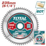 Total TAC231623 TCT saw blade 235mm(9-1/4") 60T - Image 2