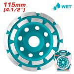 Total AC2421151 Diamond Cup Wheels Double Row Segmented 115mm - Image 2