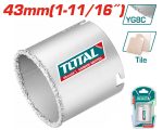 Total TAC440431 Carbide gritted hole saw 43mm (1-11/16") - Image 3