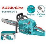 Total TG5602411 Gasoline chain saw 62cc 2.4Kw - Image 2