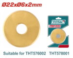TOTAL THT576002B Tile Cutter Blade Ø22xØ6x2mm - Image 3