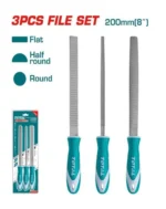 TOTAL THT918326 3-Piece Wood File Set (200mm / 8") - Image 2