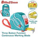 Total TMT126081 Steel measuring tape 8mx25mm - Image 3