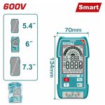 Total TMT516003 Digital multimeter 600V 4000Counts - Image 3
