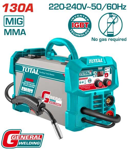 Total TFC13018 Inverter flux cord arc welding(FCAW) machine 130A - Image 3