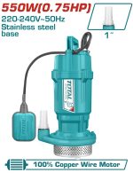 Total TWP65506 Submersible pump 550W(0.75HP) 25m - Image 3