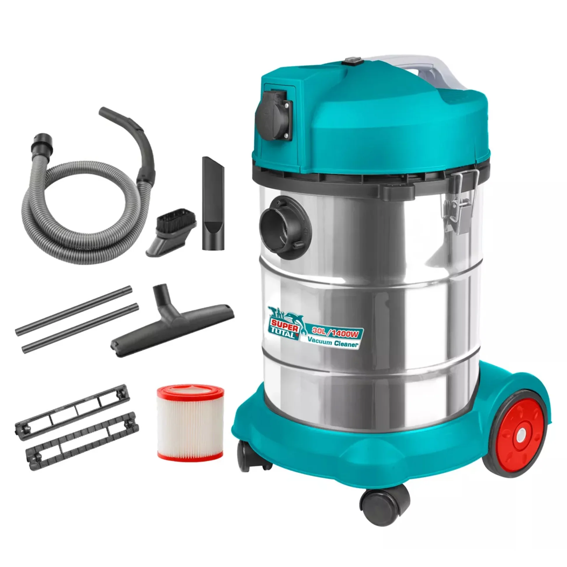 total-tools-wet-dry-vacuum-cleaner-tvc14301-0 Total TVC14301 Vacuum cleaner 1400W 30L - Image 1